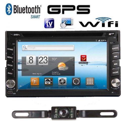 Android 4.4 3g wifi 6.2" double din car stereo dvd player gps navi capacitive sc