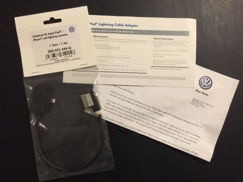 Oem genuine vw volkswagen iphone 5 6 5s 5c mdi cable lightning charger ipad ipod