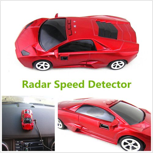 Red 360°car speed radar laser detection alarm alert voice camera detector safety