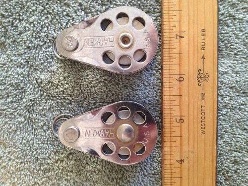 Harken 1.5 single wire blocks pair
