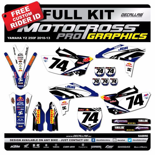Yamaha yzf 250 2010-2013 super durable mx graphics decals stickers decallab