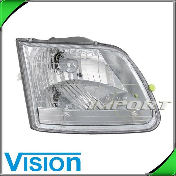 Passenger right side headlight lamp assembly 1999-2001 ford f250 f350 f450 f550