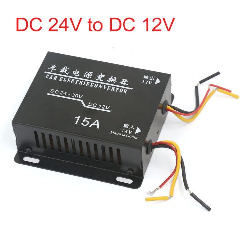 Dc 24v input 12v ouput power supply transformer convertor 180w 15a for car