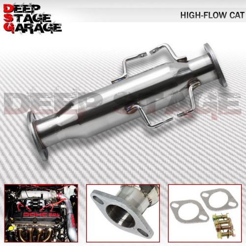 Racing high flow cat down/test pipe exhaust converter 95-99 eclipse non turbo