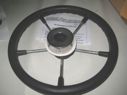 Vetus steering wheel ks36 (360mm 14inch) black pu-foam cover