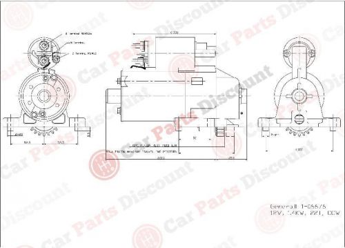 New tyc starter motor, 1-06676