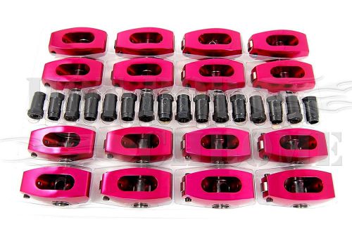 Sbc roller rocker arms aluminum 1.5 ratio 7/16&#034; stud small block chevy red