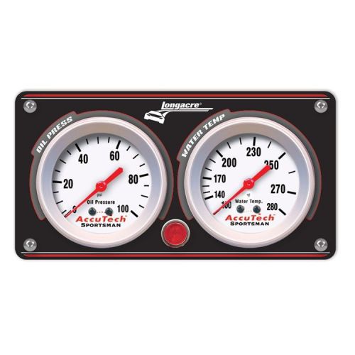 Longacre 44429 econo black aluminum panel w. sportsman gauges - op,wt