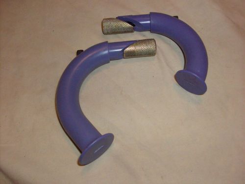 Black magic snowmobile handlebar hook set purple  nylon  curve  with stop