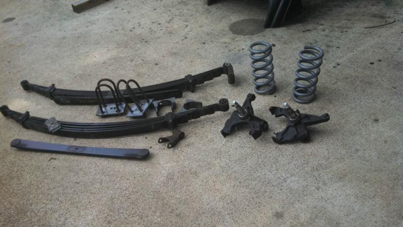1995-2000 chevy gmc bell tech lowering kit dually 5 /7 drop