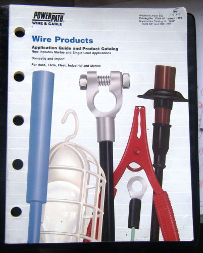 1992 power path wire &amp; cable products automotive catalog td92-1p march 1992 #124