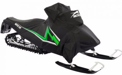 Arctic cat 2012-2016 m xf-hc premium snowmobile cover black &amp; green - 6639-935