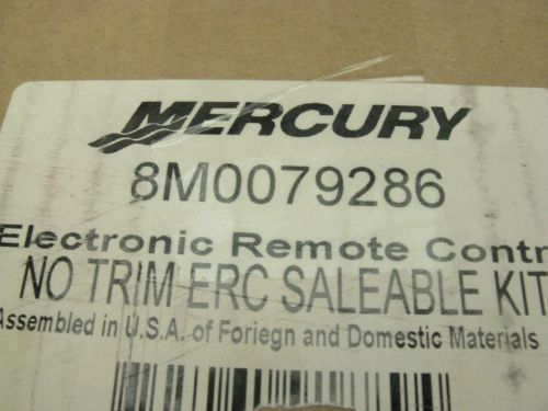 New mercury quicksilver electronic remote control  8m0079286