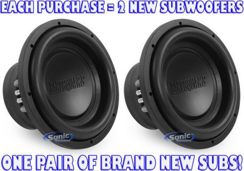 2) earthquake sound magma12x 1000w 12" dual 4 ohm magma-x car subwoofers
