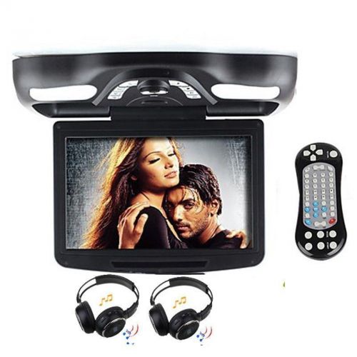 Purchase Black 12.1" OverHead Digital Roof Mount Car DVD CD Player USB