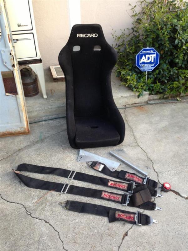 Purchase Vintage 80s Recaro Profischale Racing Seat with mounts and ...