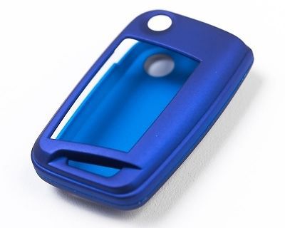Agency power ap-key-13409 metallic blue plastic key fob protection case