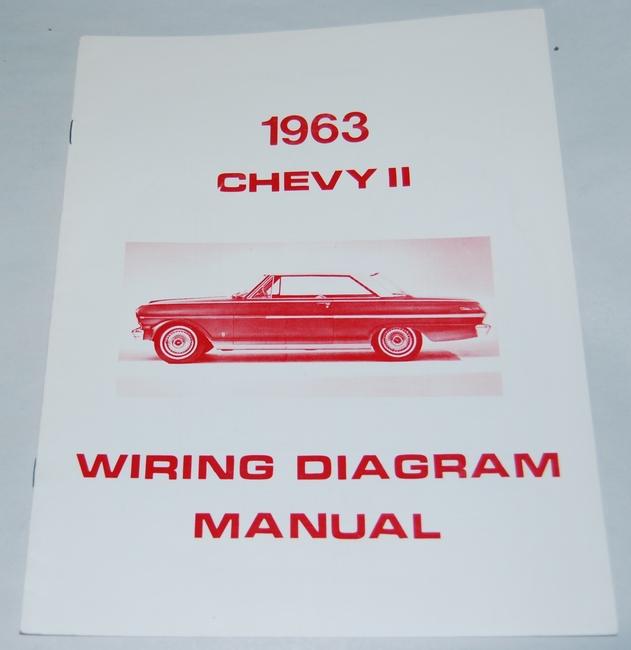 63 1963 chevy nova electrical wiring diagram manual
