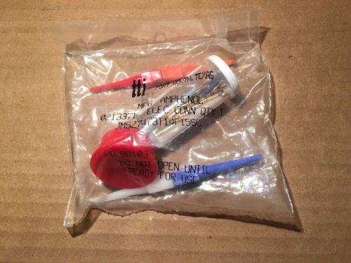 Amphenol jms27473t14f15sc electrical connector complete kit new ready to ship