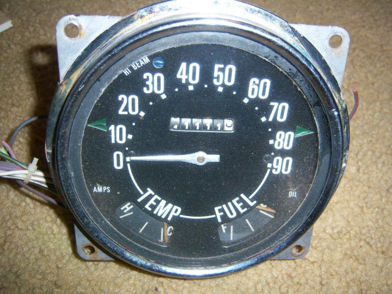 Jeep cj vintage speedometer old dash gauge willys 4x4 4wd amc jeep part