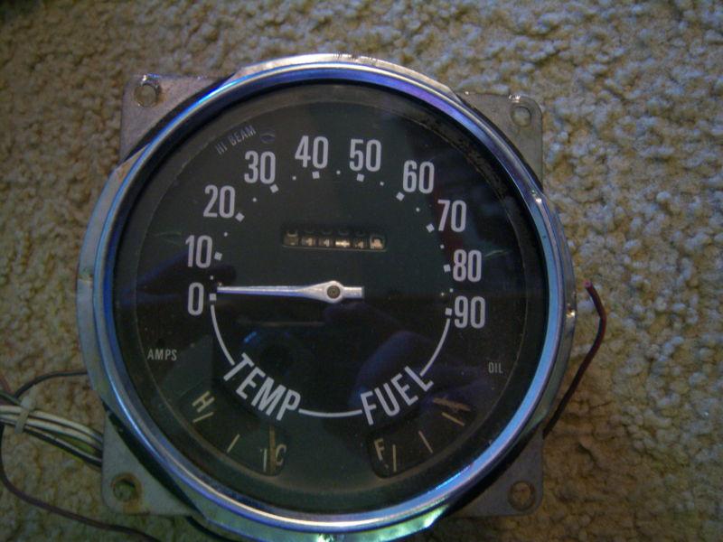 Jeep CJ VINTAGE SPEEDOMETER old dash gauge willys 4x4 4wd AMC Jeep part, US $15.00, image 3