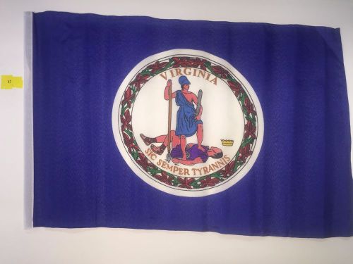 47 virginia utv side x side  atv  safety flag 12"x18" fits 1/4, 5/16 pole