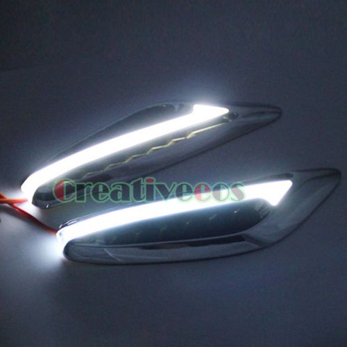Purchase 2x Super Cool Steering LED Turn Light Indicator Lamp White Set