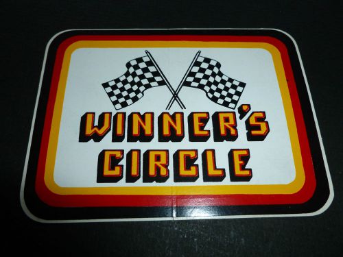 Winner's circle snowmobiles traction pic old sticker original vintage 1980s