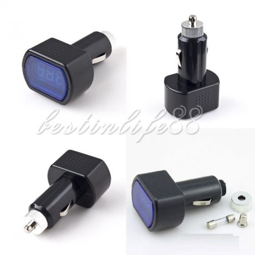 Purchase Mini Digital LED Display Voltmeter Car Cigarette Lighter