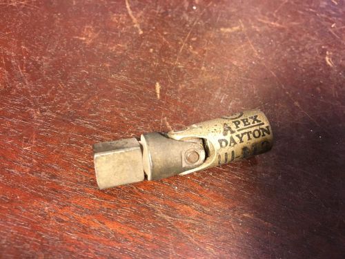 Nos universal joint, apex 3/8 square 1/4-20 thread