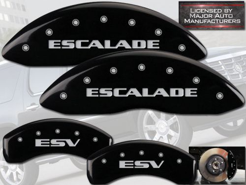 2007-2016 cadillac "escalade esv" front rear black mgp brake disc caliper covers