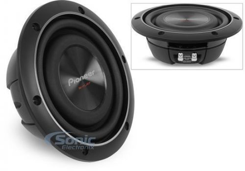 New pioneer ts-sw2002d2 600w 8" ts series dual 2 ohm shallow mount car subwoofer