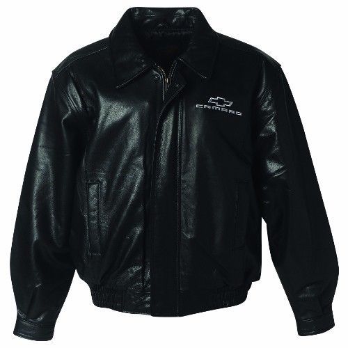 Purchase (Men's) Chevrolet Camaro Bowtie Leather Bomber Jacket Sizes