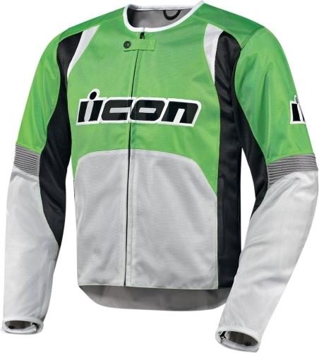 Mens icon overlord textile green biker motorcycle jacket 2xlarge 2820-1967