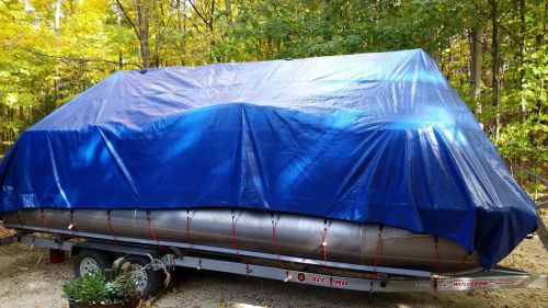 Winter cover system for boat - pontoon - 18' - very thick - 12 mil