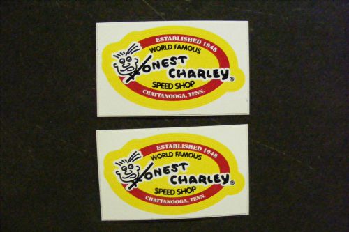 Honest charley speed shop decal sticker 2 3/4&#034; x 1 1/2&#034; new