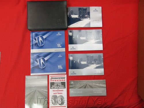 2006 acura tl owners manual with case