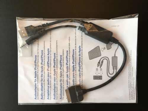 Oem bmw mini ipod iphone ipad aux input usb adapter y cable 61 12 0 440 812