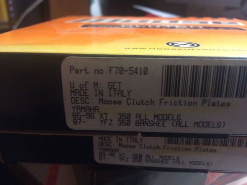 Moose clutch friction plates f70-5410 yamaha banshee yamaha xt