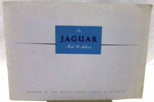 Original 1951 jaguar prestige dealer sales brochure mark vii saloon xk 120 rare