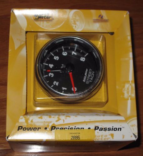 Autometer 2895 performance series street tachometer 0-8,000 3 3/4 dia black face