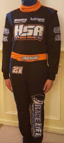 Drivers fireproof suit sfi 3.2a/5 auto racing multi layer nomex suit