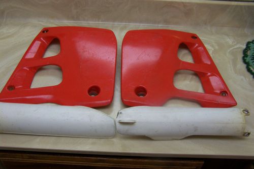 1990 cr250r honda radiator shrouds with fork guards cr250 cr 250 90 91 92 93
