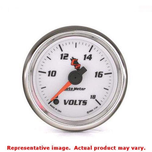 Auto meter 7191 c2 series bright anodized 2-1/16&#034; (52.4mm) range: 8-18v fits:un