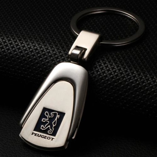 New car key chain creative gift keychain metal key chain peugeot