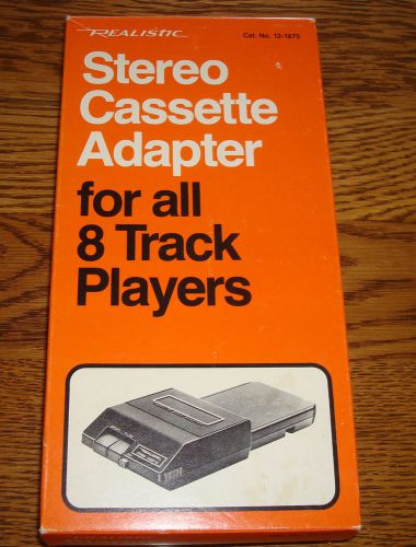Realistic stereo cassette adapter for 8 tracks in the box