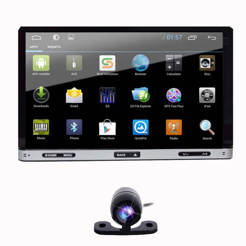Touch screen pure android4.4 car dvd player stereo radio gps navi 3g wifi+camera