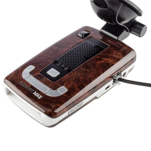 New escort passport max hd radar detector limited edition burled wood cover