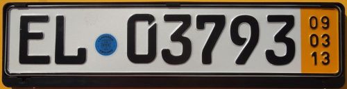 German license plate volkswagen frame + seal jetta golf beetle passat rabbit tdi