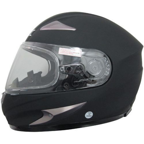 Afx fx-magnus snowmobile snocross helmet flat black